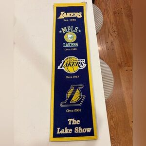 Los Angeles Lakers Banner and towel banner.